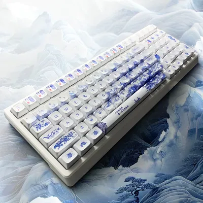 Keycaps PBT imita cerámica ZDA WaB Porcelain 138 Keys