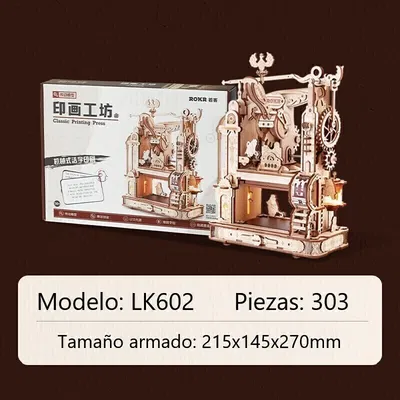 Rompecabezas 3d Puzzle ROKR Robotime Impresora