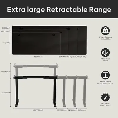 Escritorio elevable 2 motores eléctricos Standing Desk