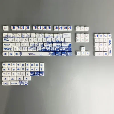 Keycaps PBT imita cerámica ZDA WaB Porcelain 138 Keys