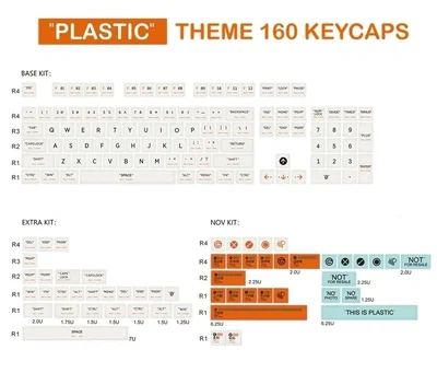 Keycaps PBT MDA EPOMAKER This is plastic 164 Keys