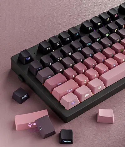 Keycaps PBT OEM Side printed Gradiant Rose 136 Keys