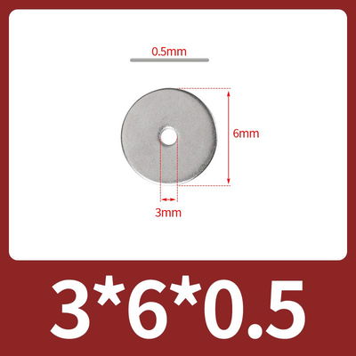 Arandela M3 M3x6x0.5 inoxidable 304