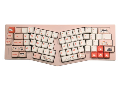 Weikav Record Alice Rosa Wireless Combo Teclado Mecanico Aluminio Inalámbrico