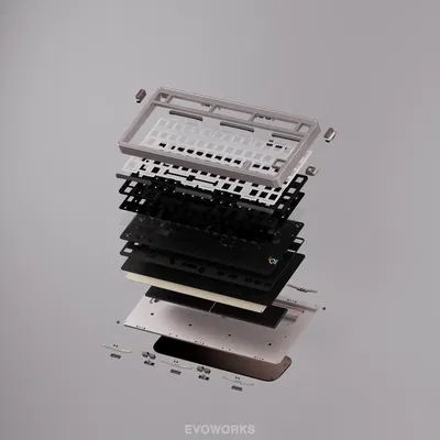 Evoworks EVO75 Wireless Combo Teclado Mecanico Aluminio Inalámbrico