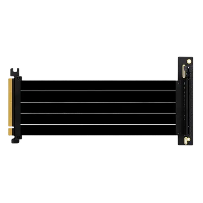 Cable Riser PCI E 4.0 32G/S 20cm 90° BLANCO / NEGRO