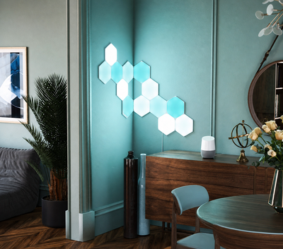 Luces ambientales PRO hexagonal panel led RGB simil nanoleaf cololight