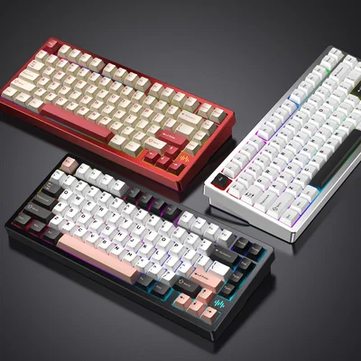 WOB PMO Wave75 Wireless Combo Teclado Mecanico Aluminio Inalámbrico