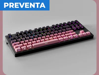 Keycaps PBT OEM Side printed Gradiant Rose 136 Keys