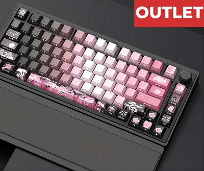 OUTLET Keycaps PBT Cherry Peach Blossom Side Printed 122 Keys