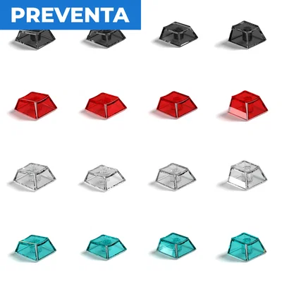 Keycaps PC Cherry Transparentes Varios colores