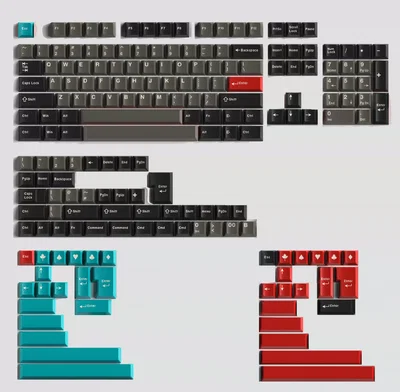 Keycaps ABS Cherry Ash Red Flame 180 Keys