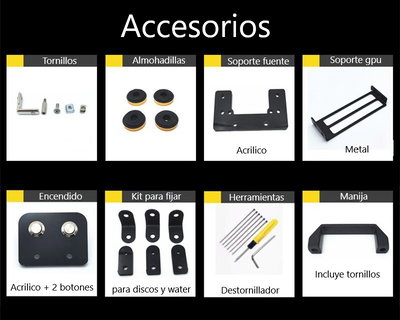 Gabinete abierto de aluminio 