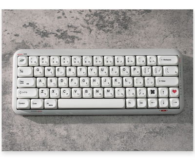Keycaps PBT MO Minimalist White 129 Keys