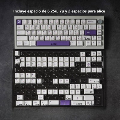 Keycaps PBT Cherry Purple Rose 146 Keys