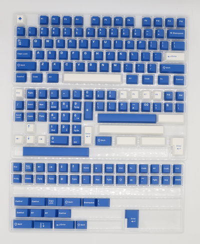 Keycaps ABS Cherry Aifei White On Blue 172 Keys