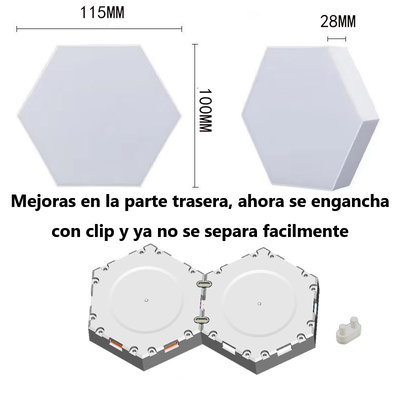 Luces ambientales Gen 2 hexagonal panel led simil nanoleaf cololight
