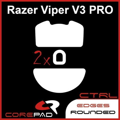 Glides Corepad Razer Viper v3 Pro Control Skates Teflón para mouse