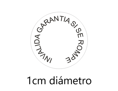 Fajas Seguridad Garantia Autoadhesivas EggShell Redondo 1cm