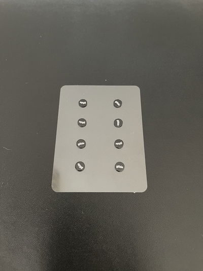 Glides Vidrio Redondo Skates para mouse