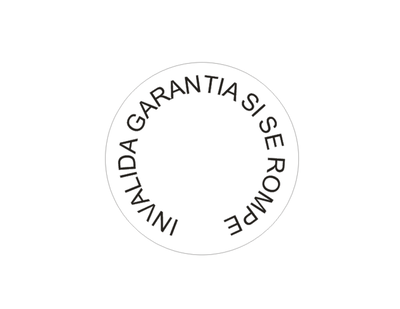 Fajas Seguridad Garantia Autoadhesivas EggShell Redondo 1cm