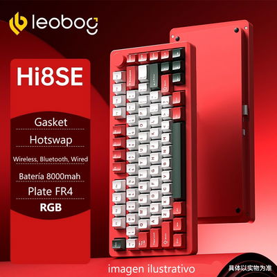 LeoBog Hi8SE Wireless Combo Teclado Mecanico Aluminio Inalámbrico