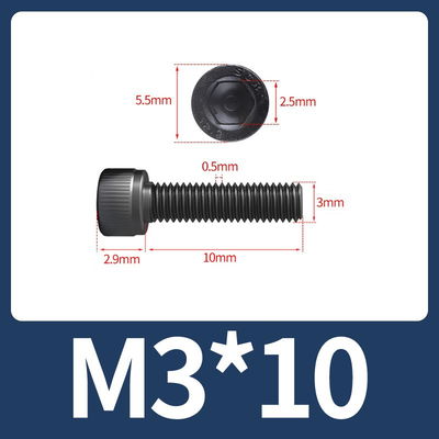 Tornillo Allen M3x10 M3*10 acero aleado