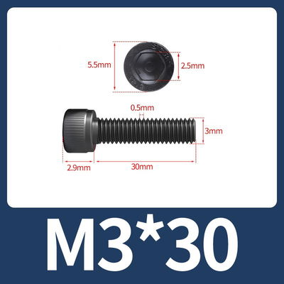 Tornillo Allen M3x30 M3*30 acero aleado