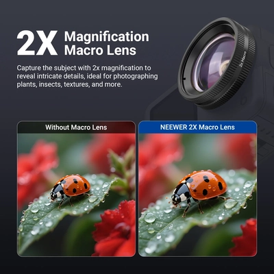 Lente Macro 2X NEEWER para DJI Osmo Action 6