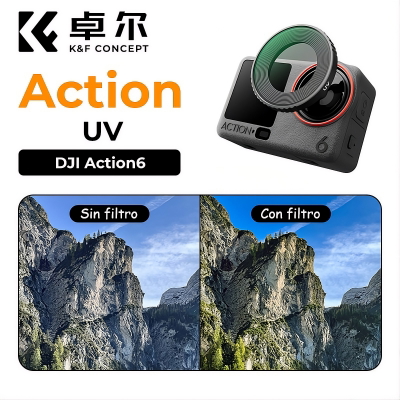 Filtro UV K&F CONCEPT para DJI Osmo Action 6
