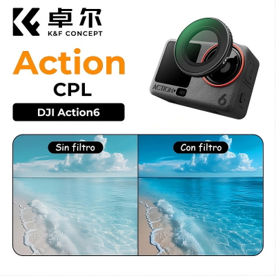 Filtro CPL K&F CONCEPT para DJI Osmo Action 6
