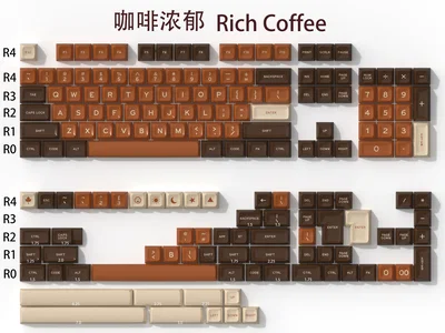 Keycaps ABS SA Rich Coffee 173 Keys