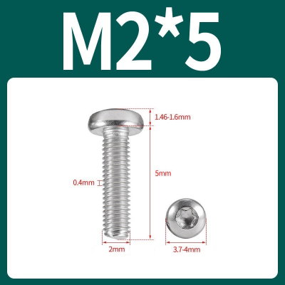 Tornillo Torx M2x5 M2*5 inoxidable 304