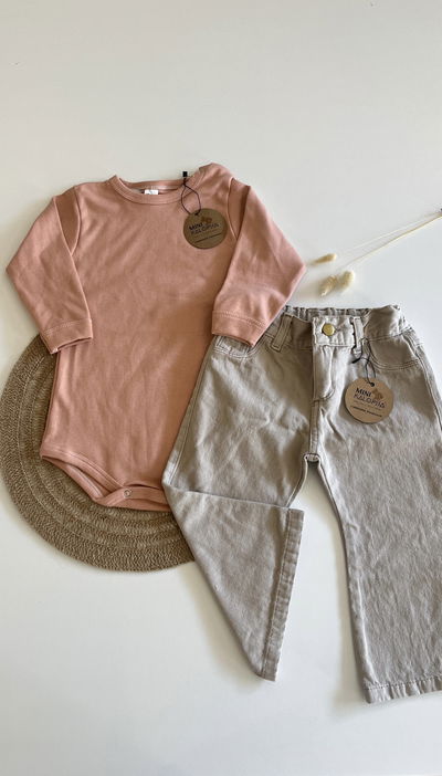 Jeans wide beige (T.5)