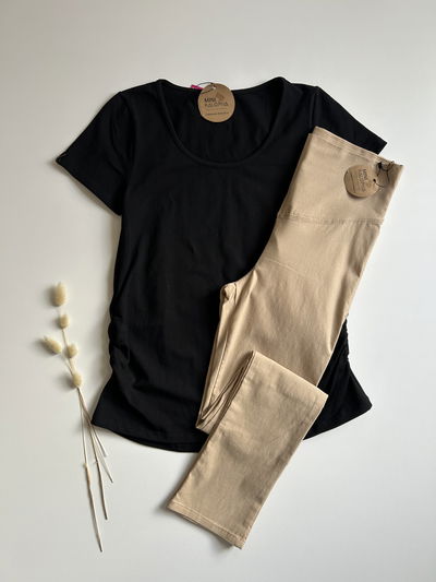 Remera negra (embarazada/postparto)