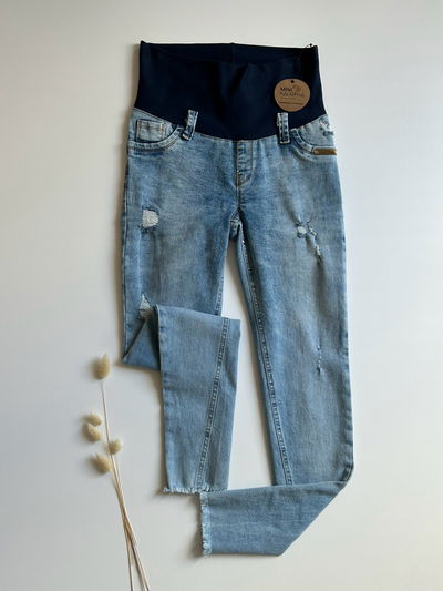 Jeans embarazadas (flecos)