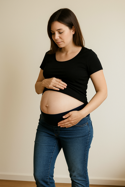 Jeans chupin clásico elastizado con faja 