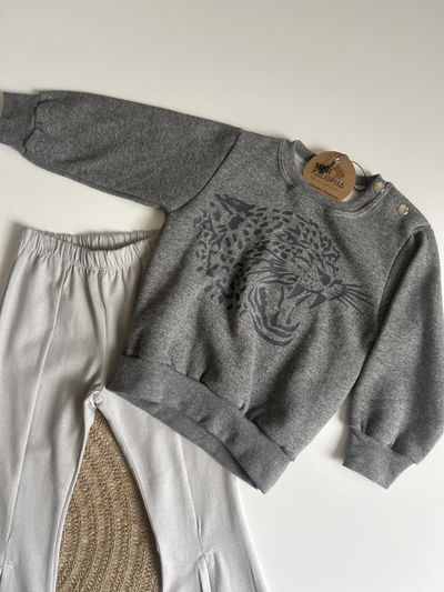 Buzo gris tigre