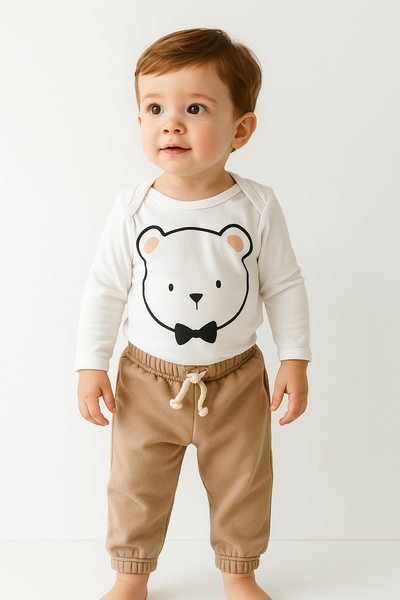 Pantalon babucha beige con friza