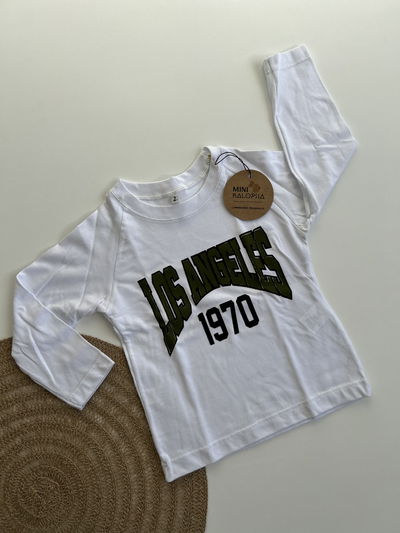 Remera blanca ML los angeles
