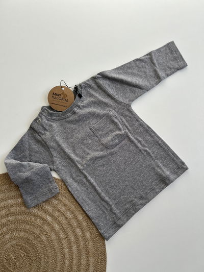 Remera ML gris lisa
