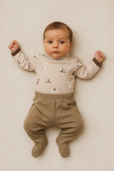 Ranita beige algodón