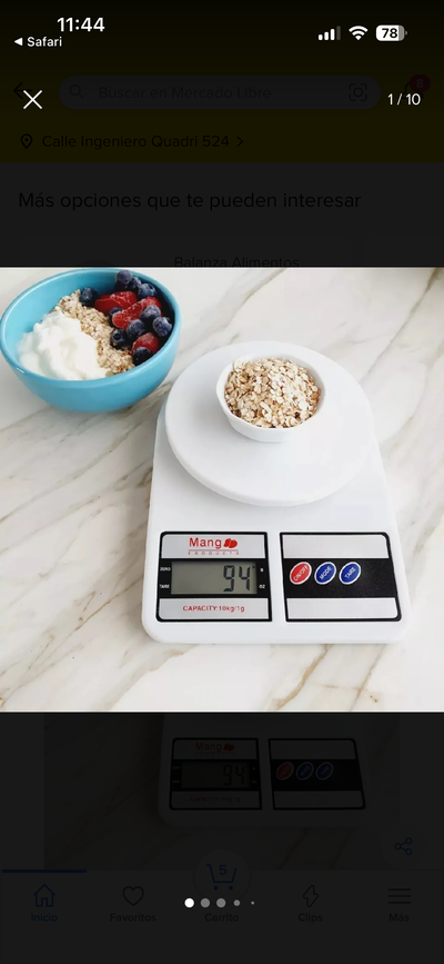 Balanza digital cocina 
