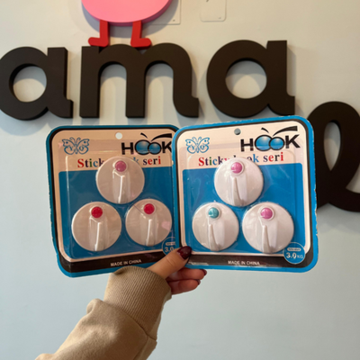 Ganchos autoadhesivos x3