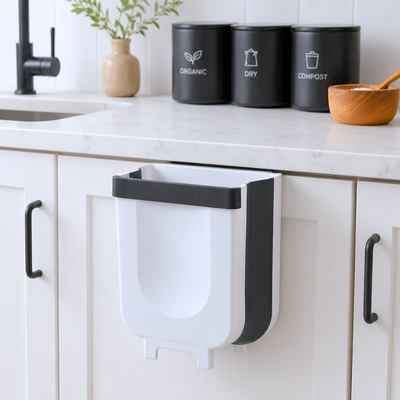 Tacho plegable de basura colgante 
