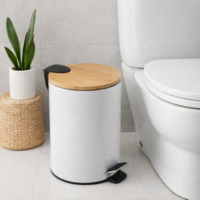 Tacho de basura bambú 