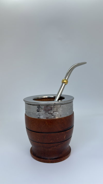 Mate imperial algarrobo con bombilla