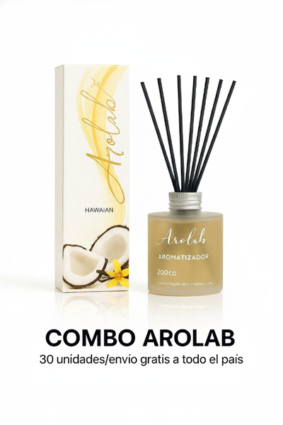 Combo Arolab 30 U (30 Unidades de Difusor Arolab 200cc Linea My Hits)