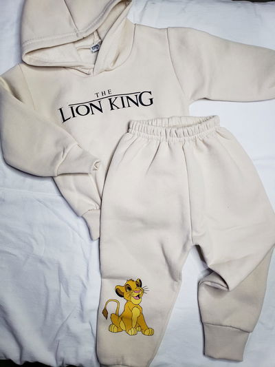 Conjunto de algodón frisado – Estampa Simba