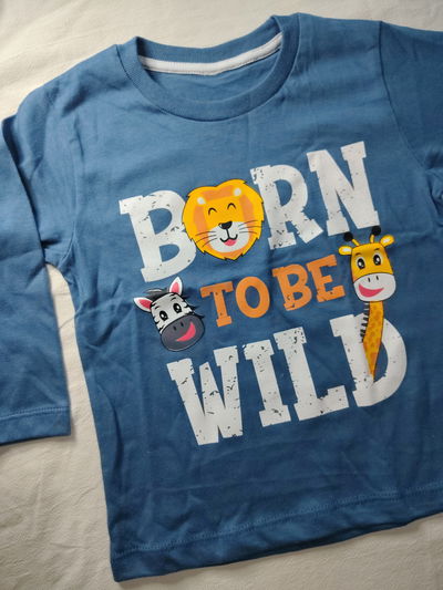Remera con estampa “Born to be Wild” – Talle 18-24 meses